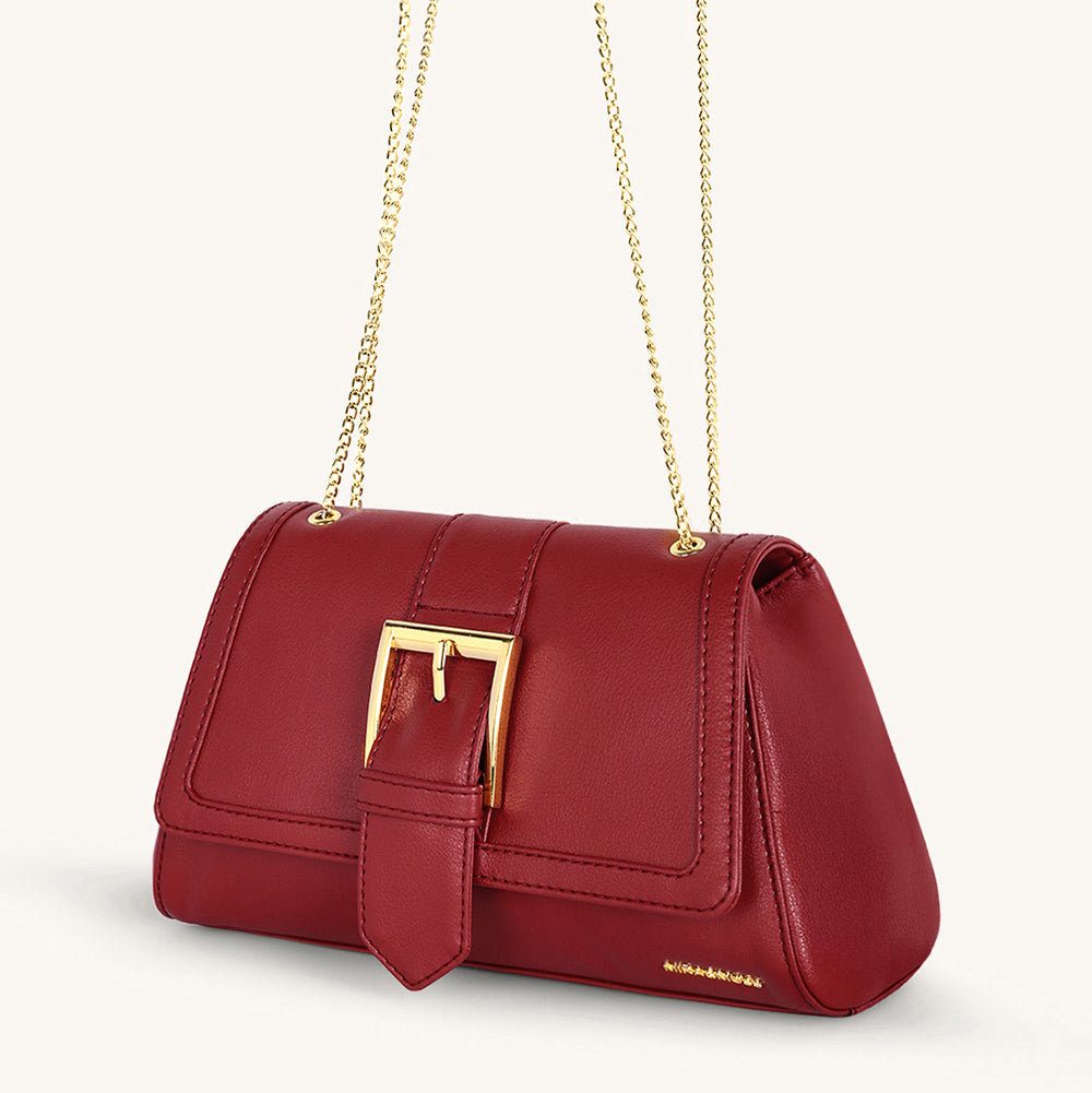 Mira & Moss Adrienne Crossbody Bag - Garnet Red