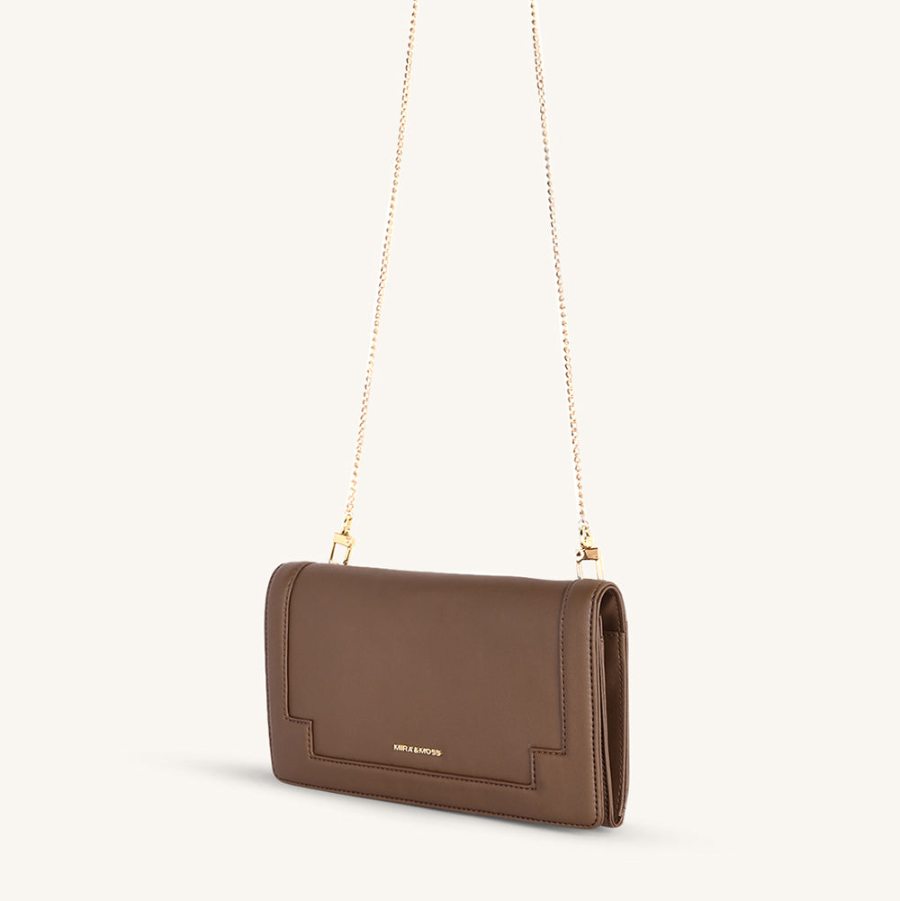 Mira & Moss Delphine Crossbody Bag - Chocolate Latte