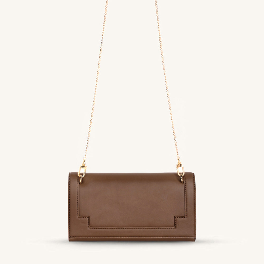 Mira & Moss Delphine Crossbody Bag - Chocolate Latte