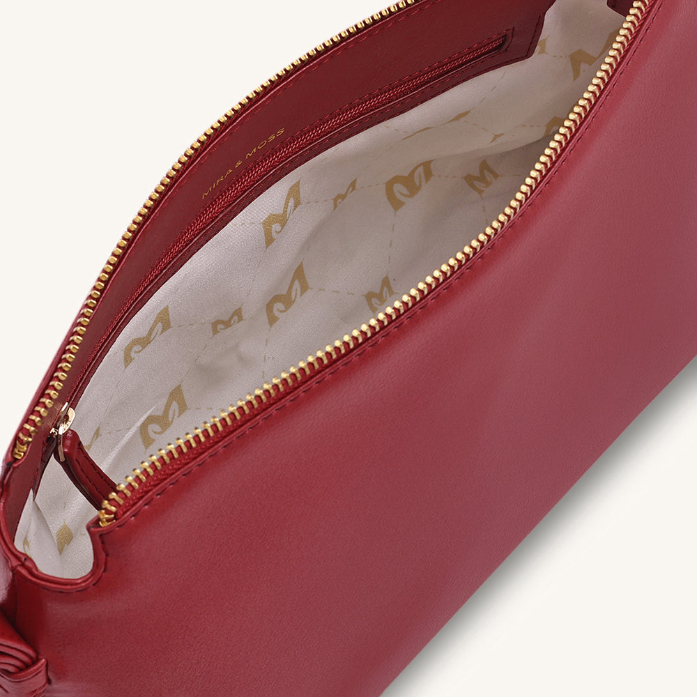 Mira & Moss Audrey Crossbody Bag - Garnet Red