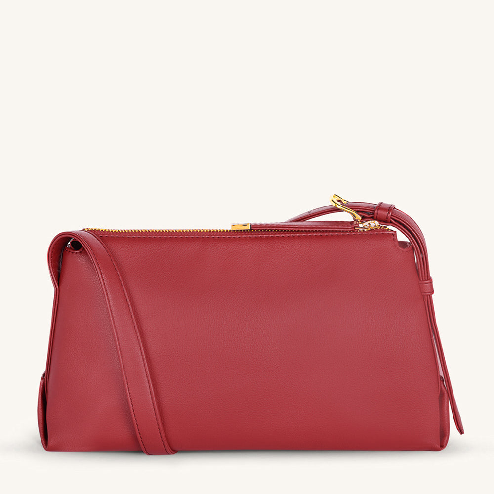 Mira & Moss Audrey Crossbody Bag - Garnet Red