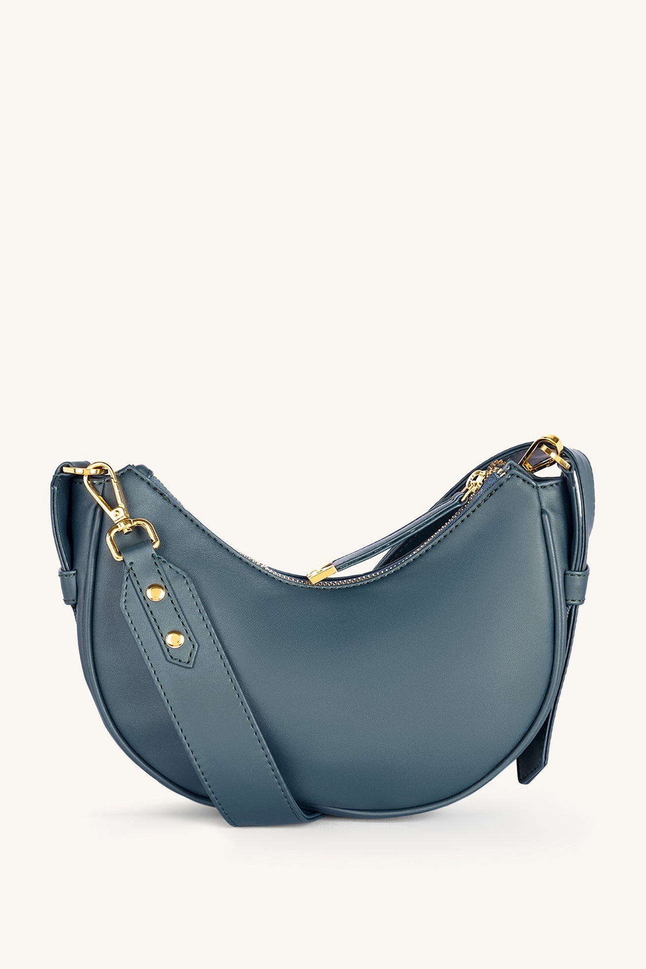 Mira & Moss Sabine Crescent Crossbody Bag - Pine Teal