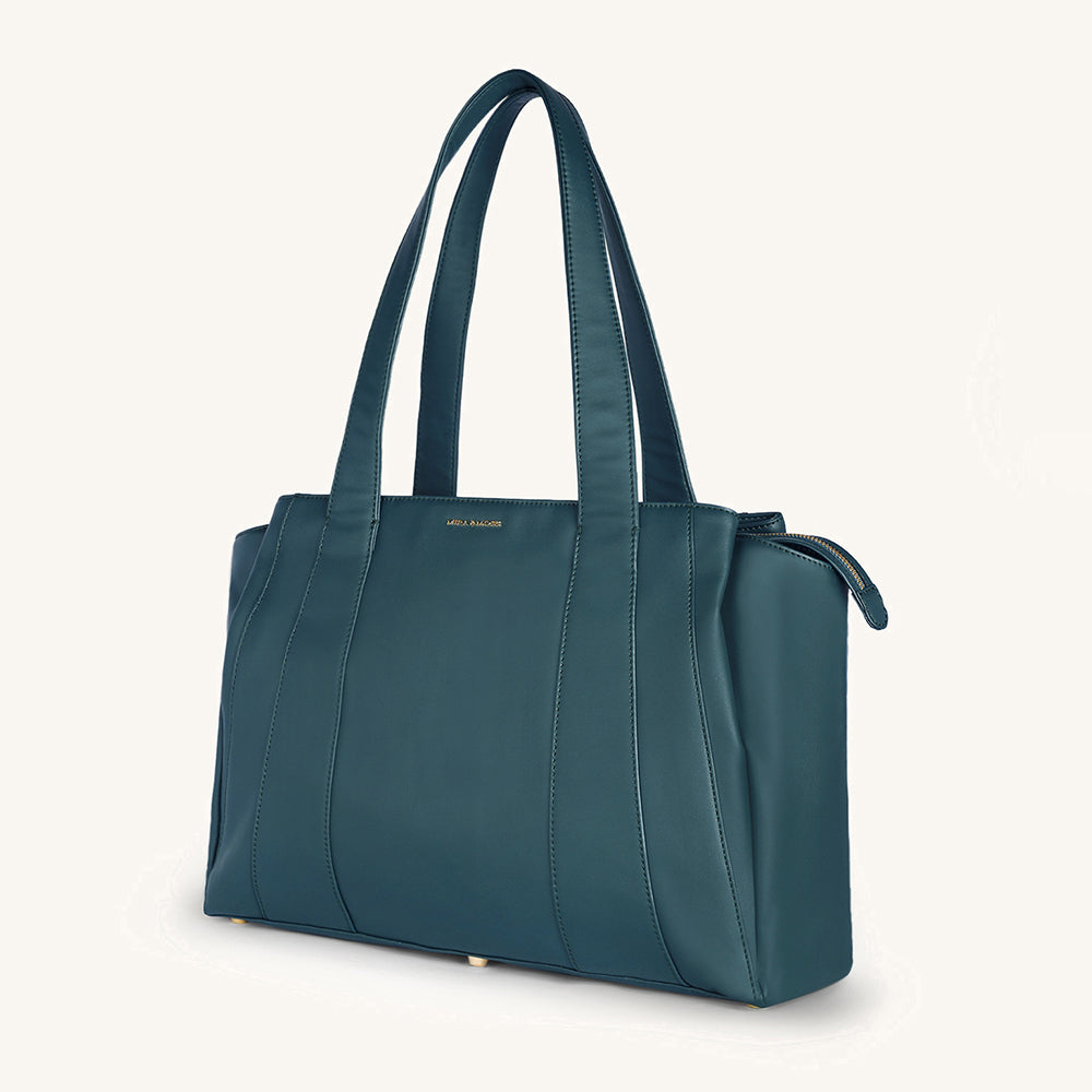 Mira & Moss Victoria Tote Bag - Pine Teal