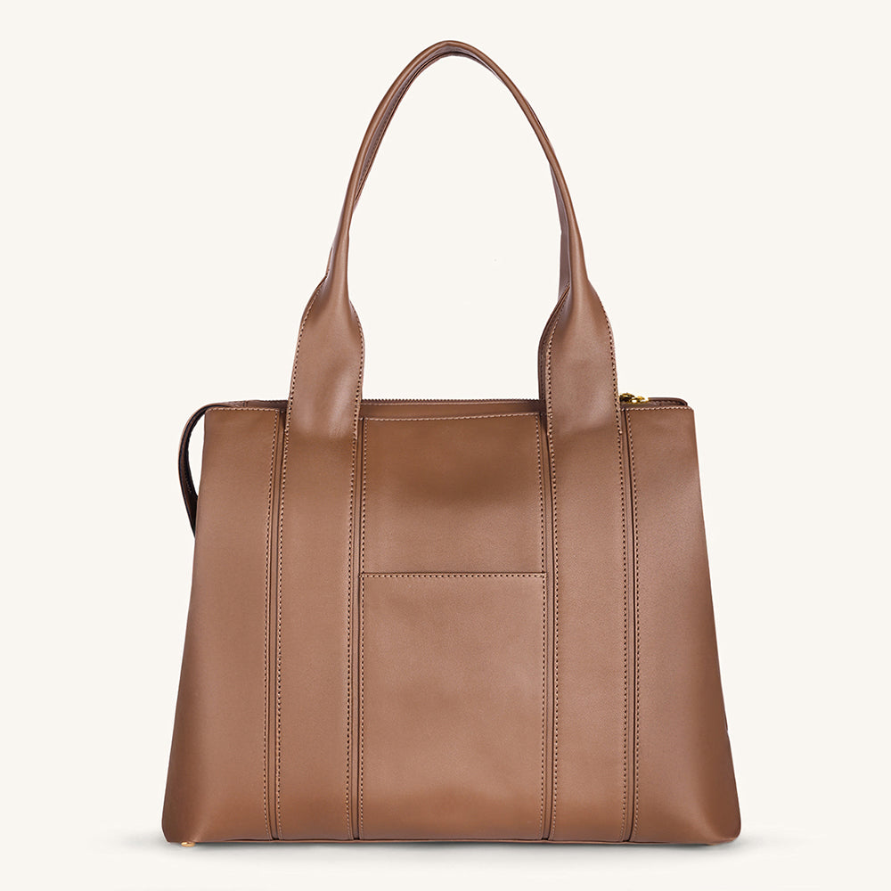Mira & Moss Laurel Tote Bag - Chocolate Latte