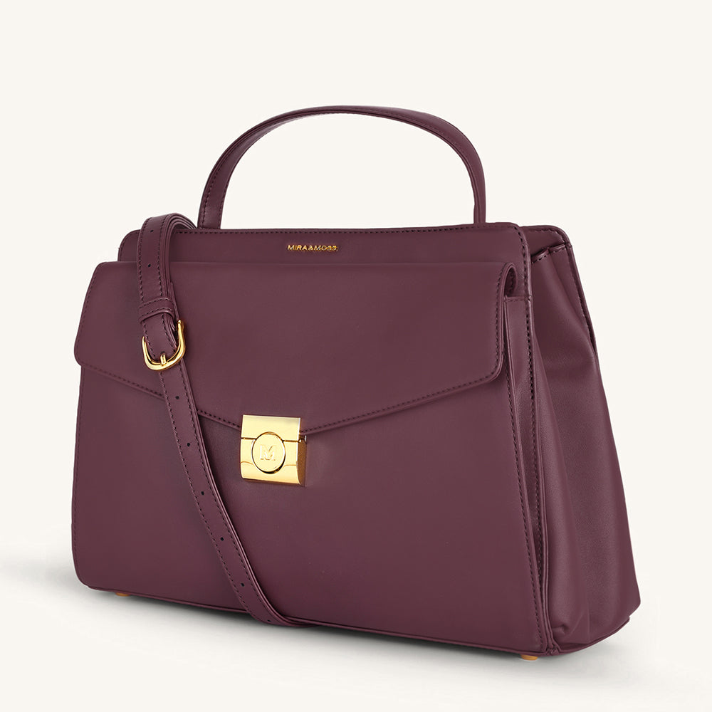 Mira & Moss Beverly Crossbody Bag - Plum