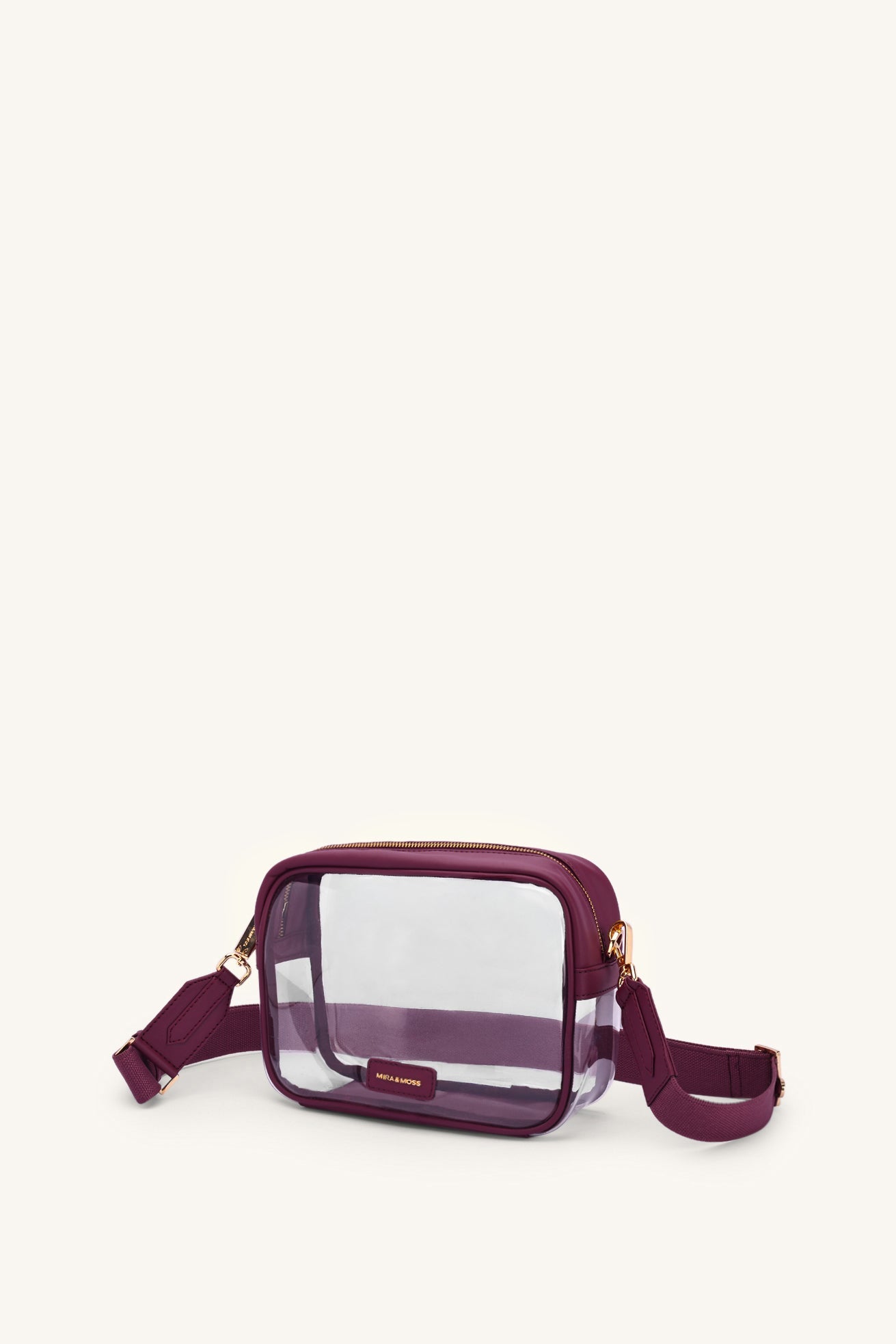 Mira & Moss Cleo Clear Bag - Plum
