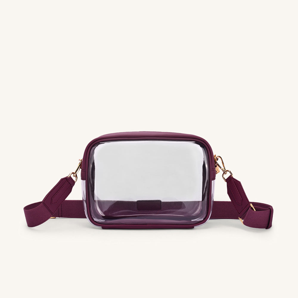 Mira & Moss Cleo Clear Bag - Plum