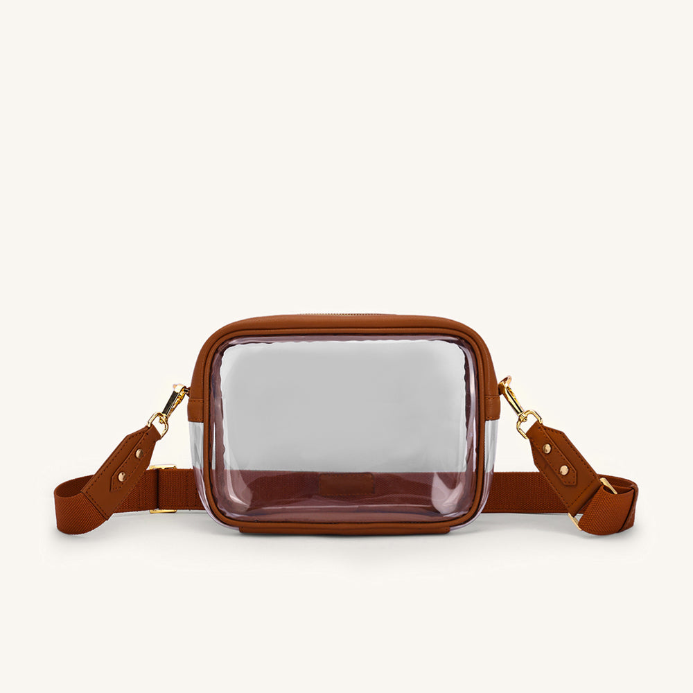 Mira & Moss Cleo Clear Bag - Tan
