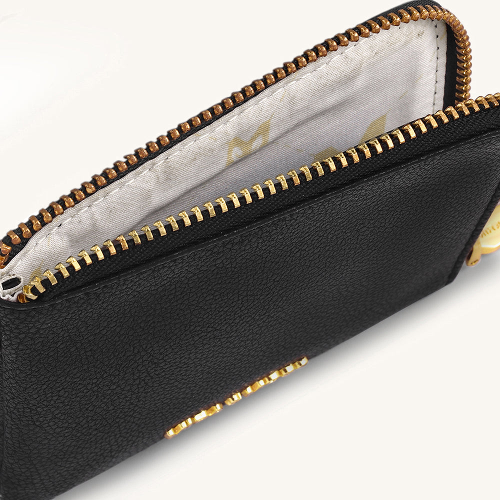 Mira & Moss Nova Compact Wallet - Black
