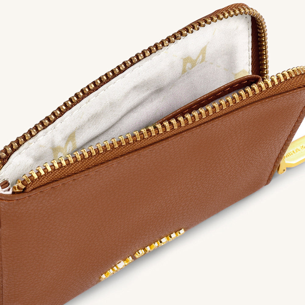 Mira & Moss Nova Compact Wallet - Tan