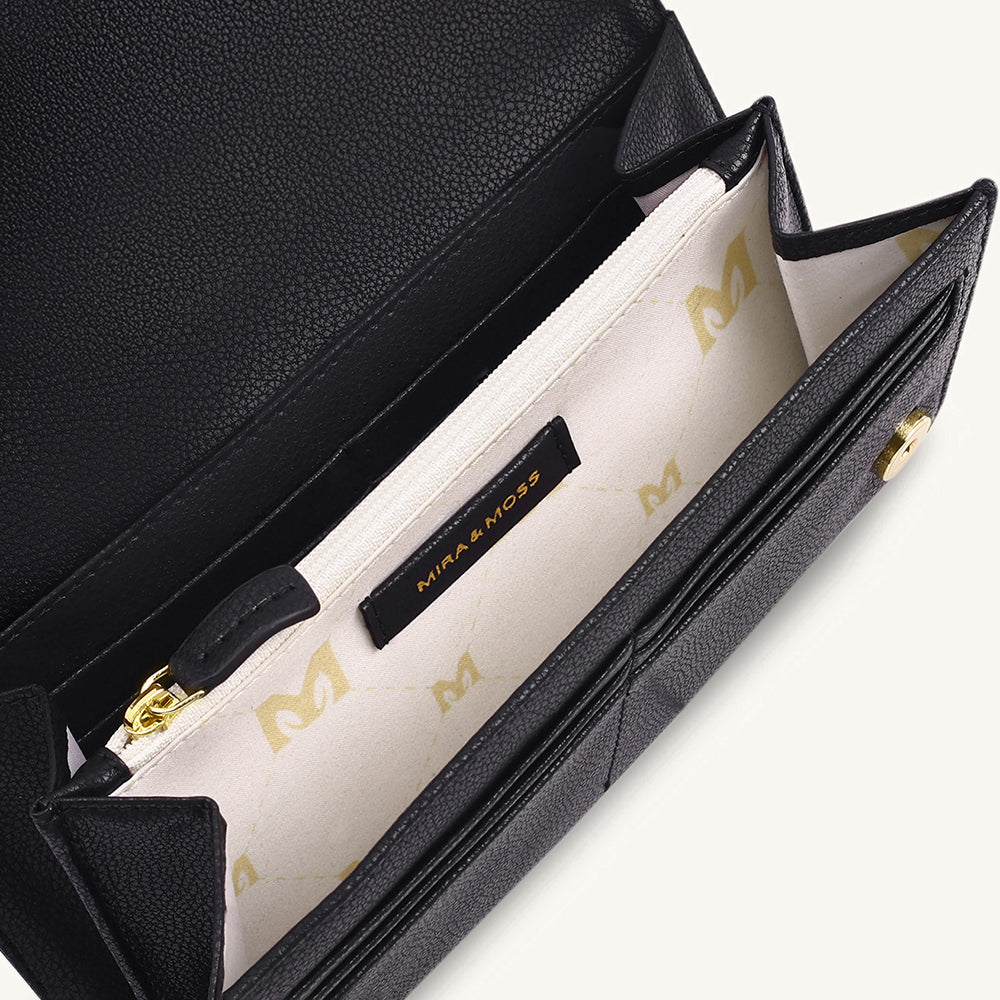 Mira & Moss Napa Long Wallet - Black