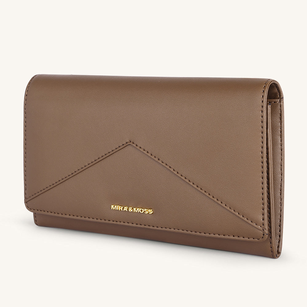 Mira & Moss Napa Long Wallet - Chocolate Latte
