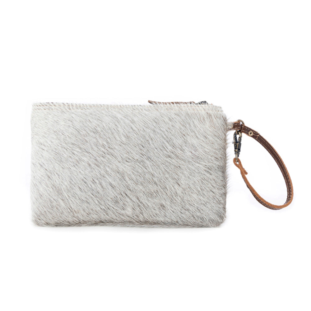 White & Brown Hairon Small Bag