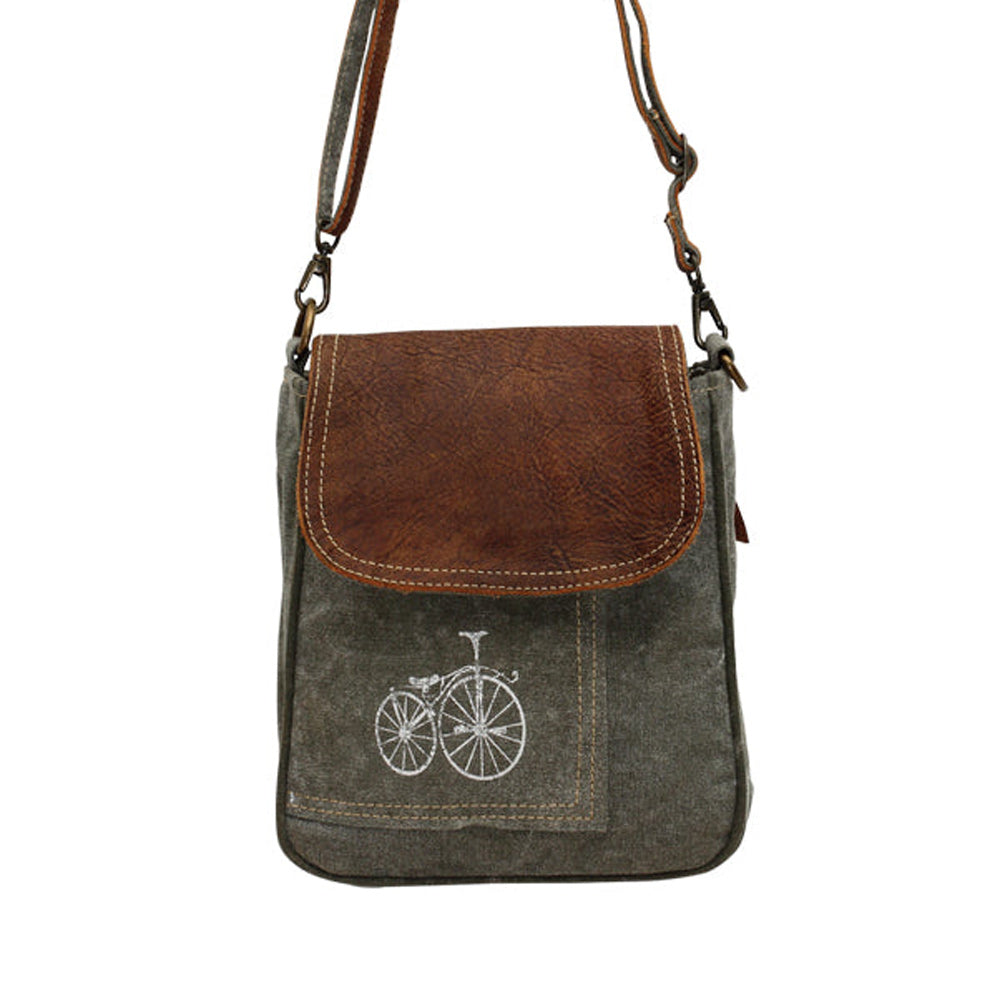 By-Cycle Print Shoulder Bag - Myra Bags