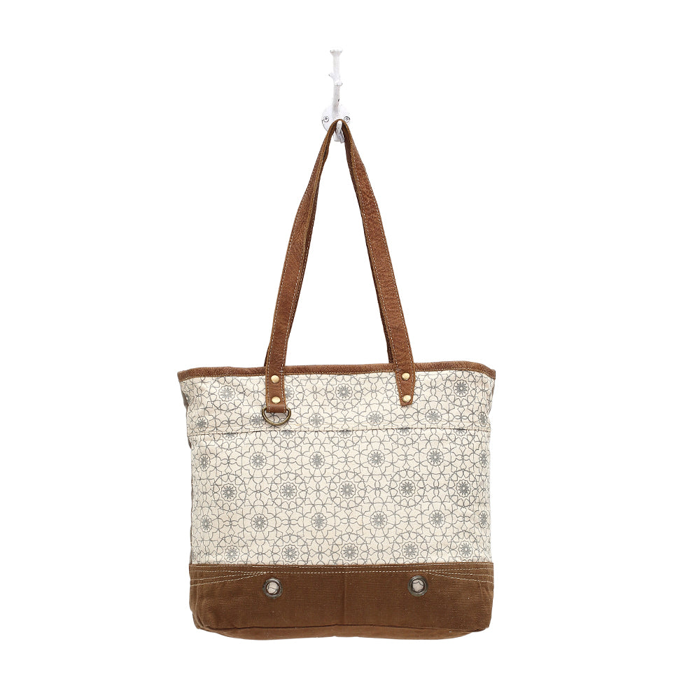 Ferris Wheel Print Canvas Tote Bag - Myra Bags