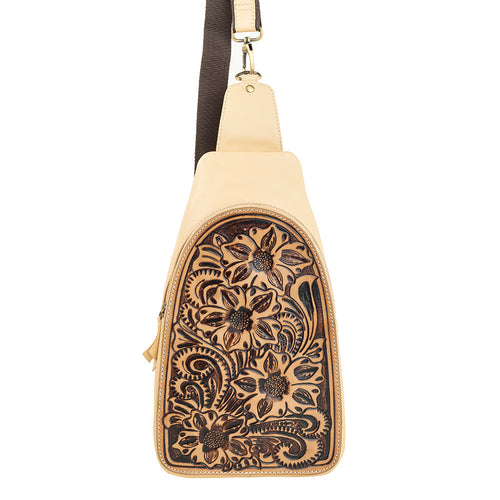 Glorietta Sling Bag In Light Camel