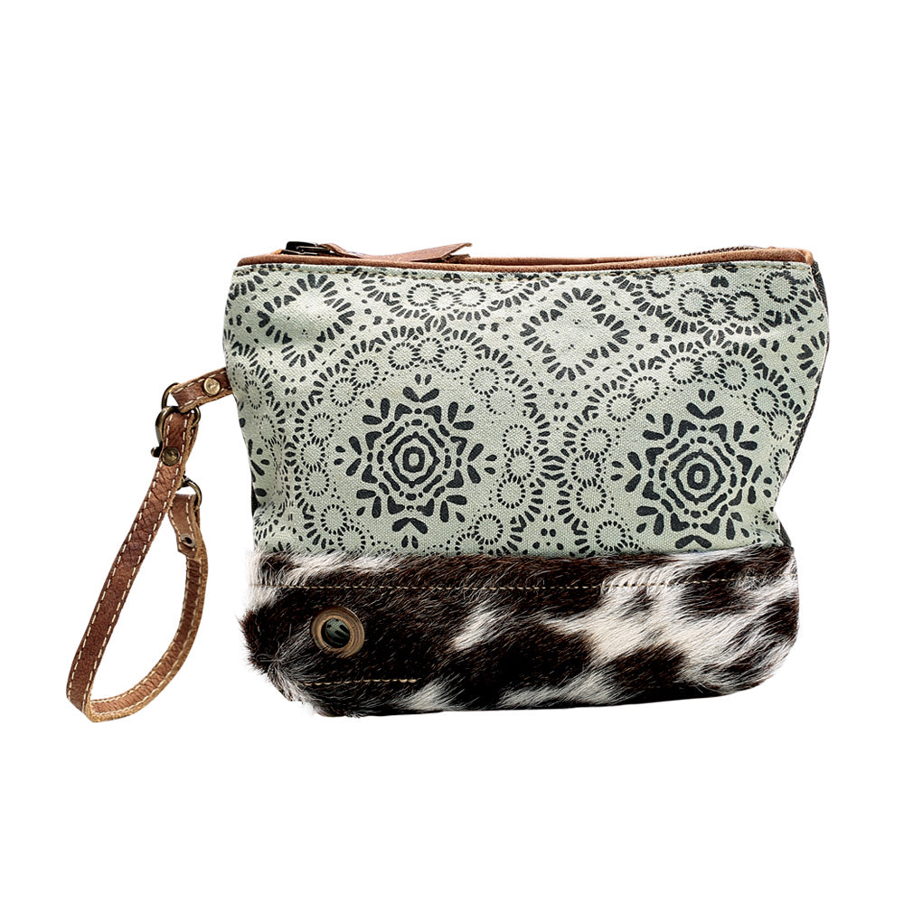 Floral Print Hairon Pouch
