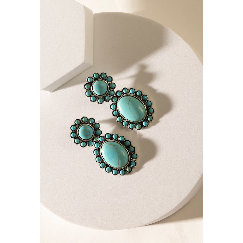 Windswept Mesa Earrings In Blue