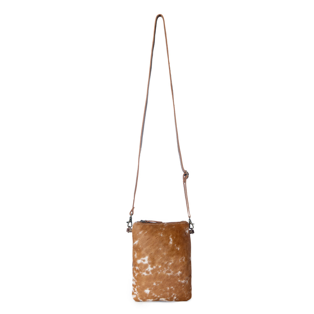 White And Brown Cross Body Bag