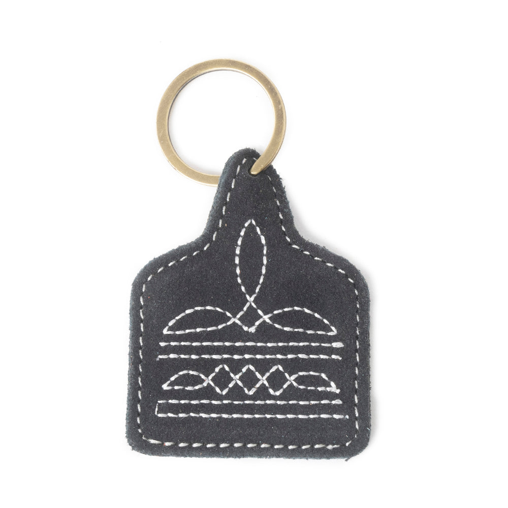 Saddle Mark Embroidered Leather Key Fob Variant Combo