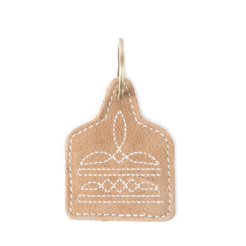 Saddle Mark Embroidered Leather Key Fob Variant Combo