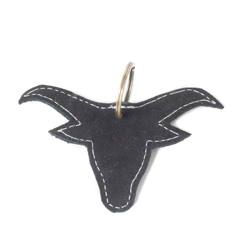 Longhorn Charm Leather Key Fob Variant Combo