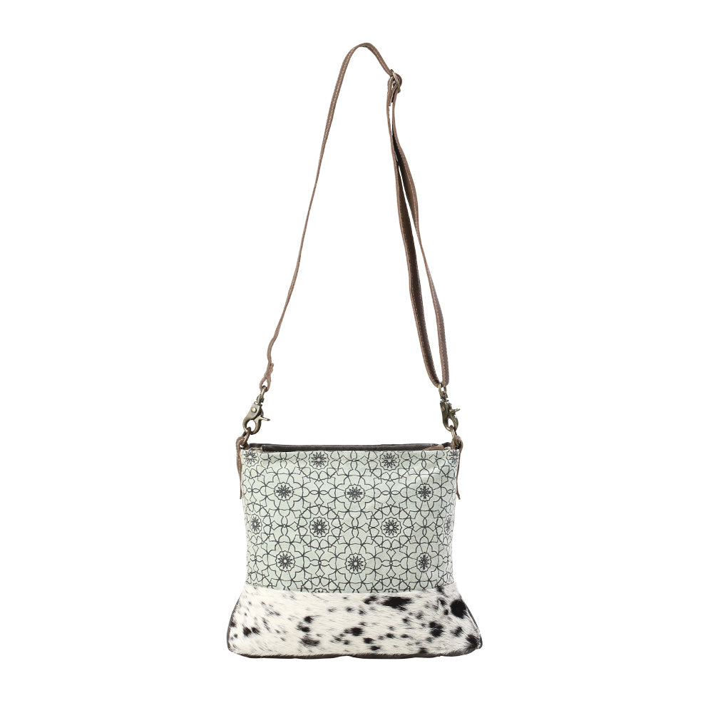 Green Floral Print Shoulder Bag - Myra Bags