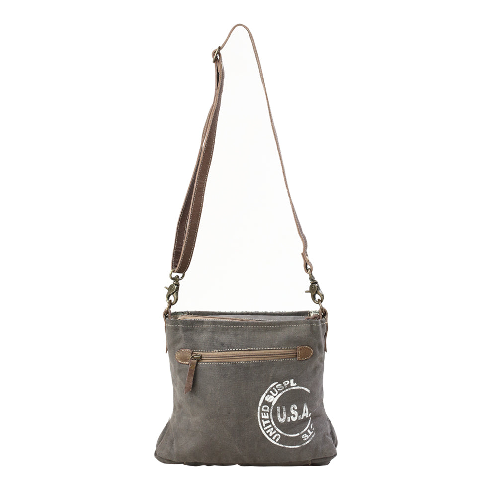 Green Floral Print Shoulder Bag - Myra Bags