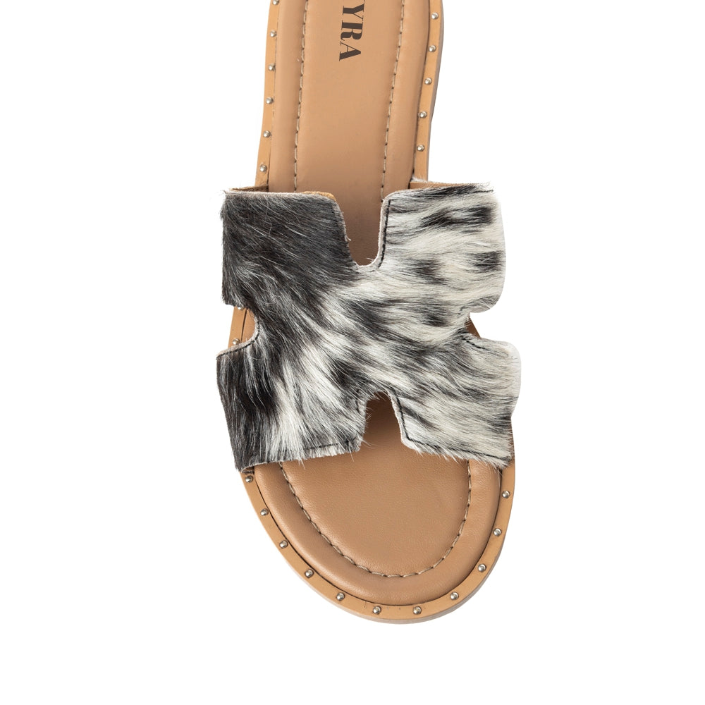 Daleena Anne Sandals In Black and White