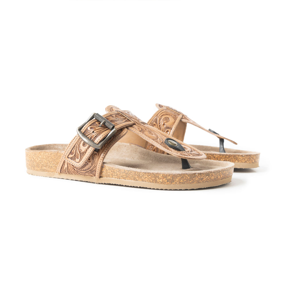 Balinda Ridge Sandals In Brown