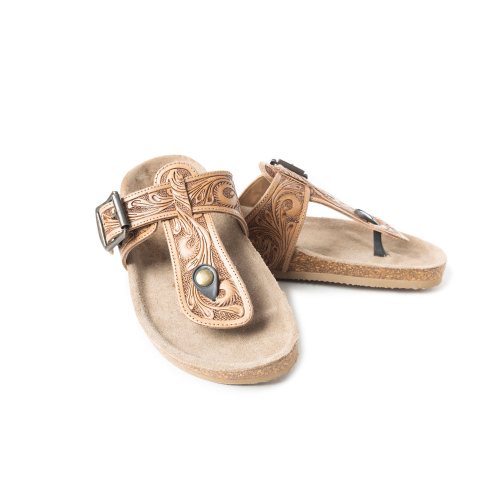 Balinda Ridge Sandals In Brown