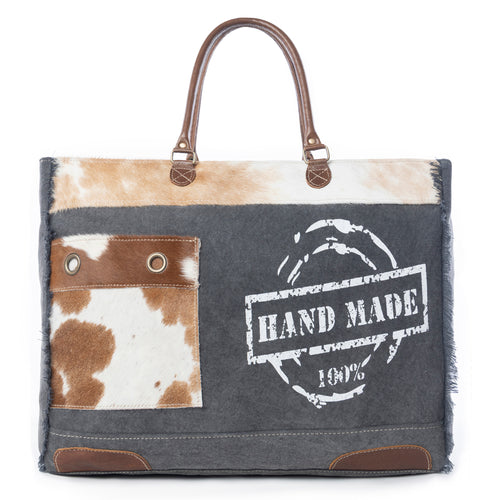 100% Handmade Print Weekender Bag