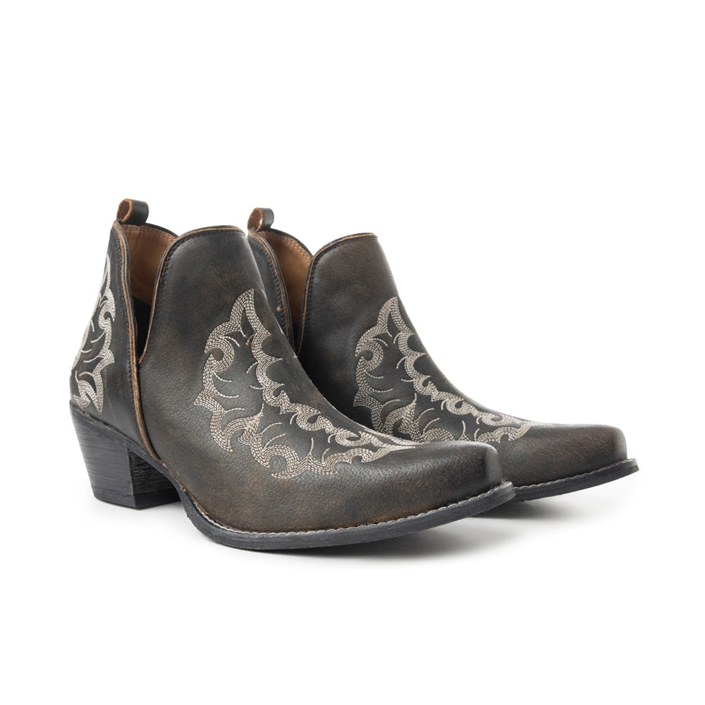 Trail Runner Booties In Dusty Black