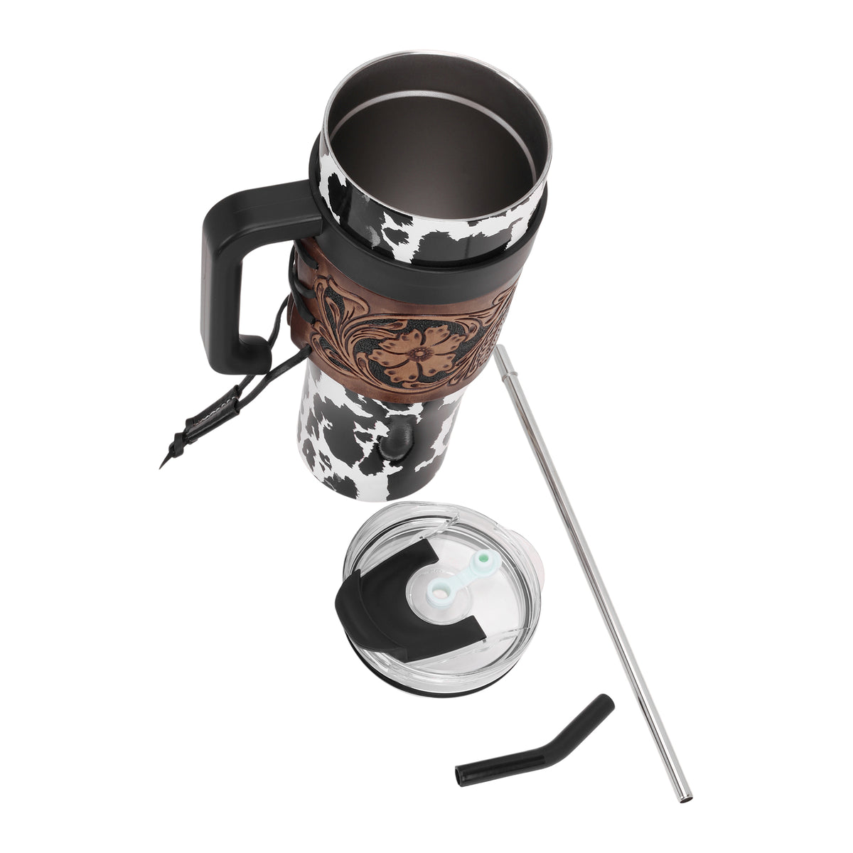 Wide Wyoming Tumbler In Black and White