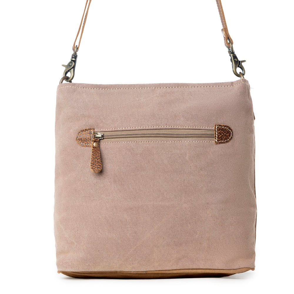 Side Floral Design Shoulder Bag