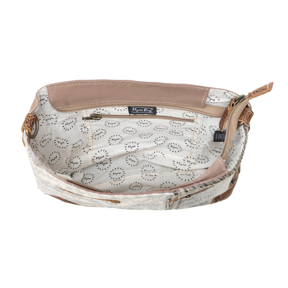 Side Floral Design Shoulder Bag