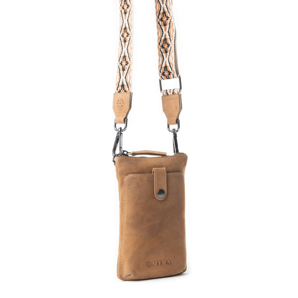 Saguaro Scout Leather Bag In Mid Brown