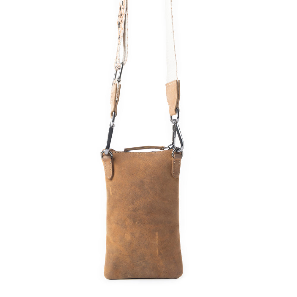 Saguaro Scout Leather Bag In Mid Brown