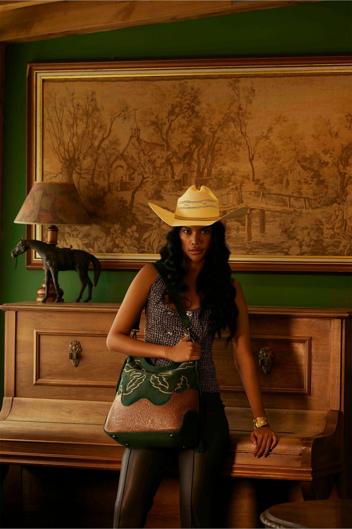 Electric Dessert Tote Bag In Green