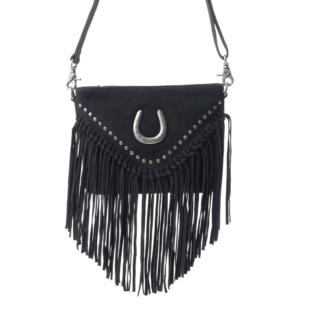 Stallion's Luck Leather Bag In Black