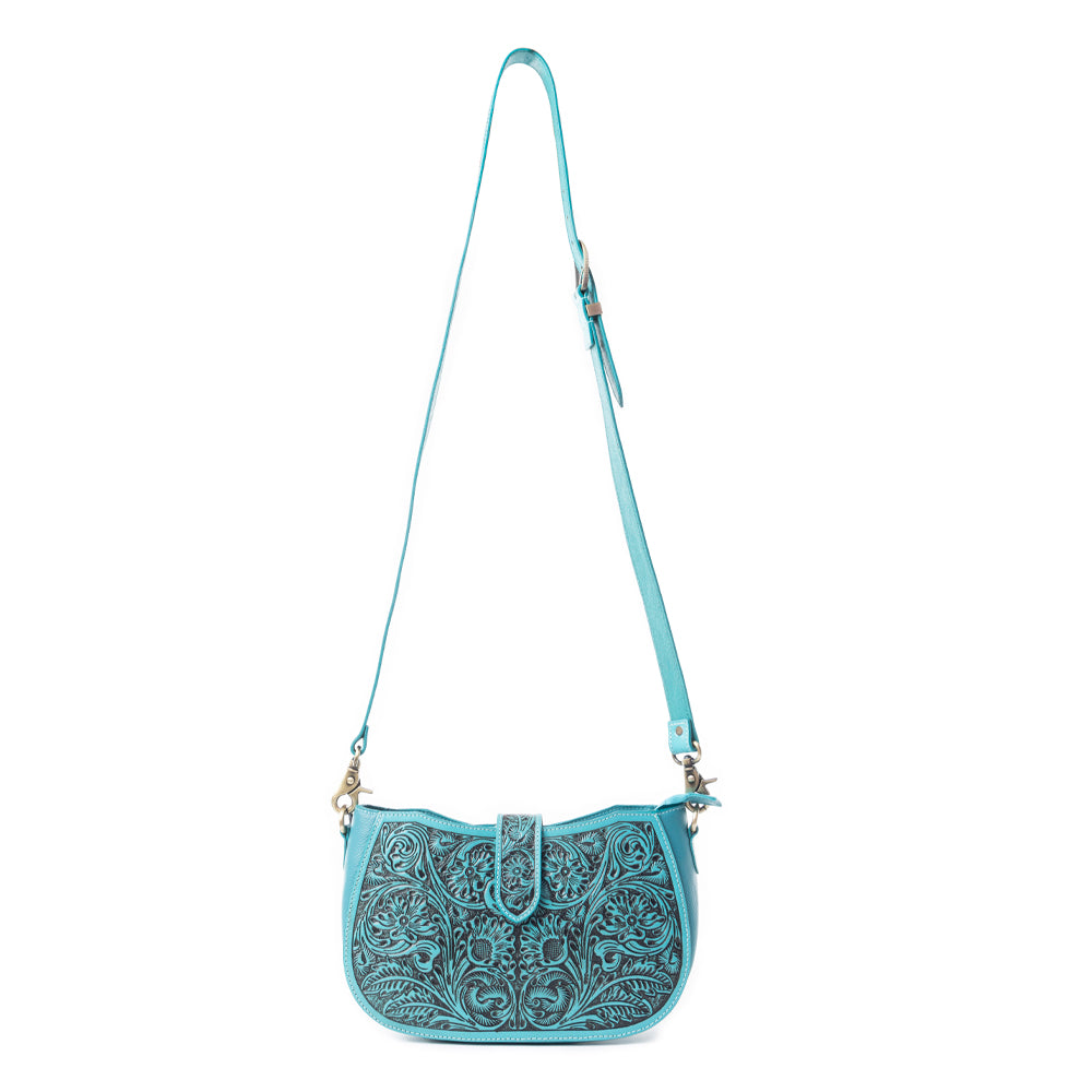 Wildflowers of the Prairie Bag In Turquoise