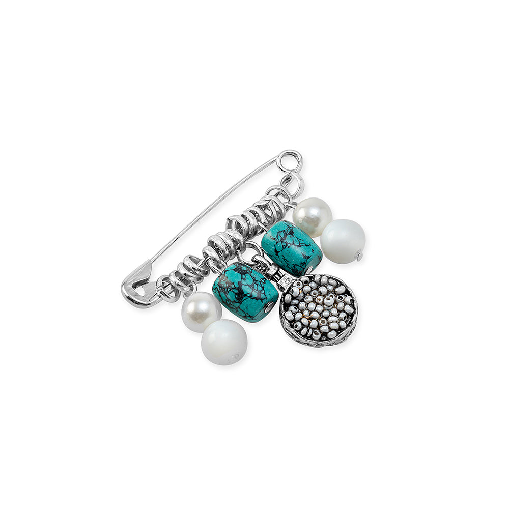 Raincloud Mesa Brooch