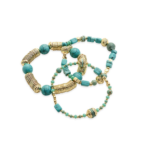 Fox Spring Stacked Bracelet