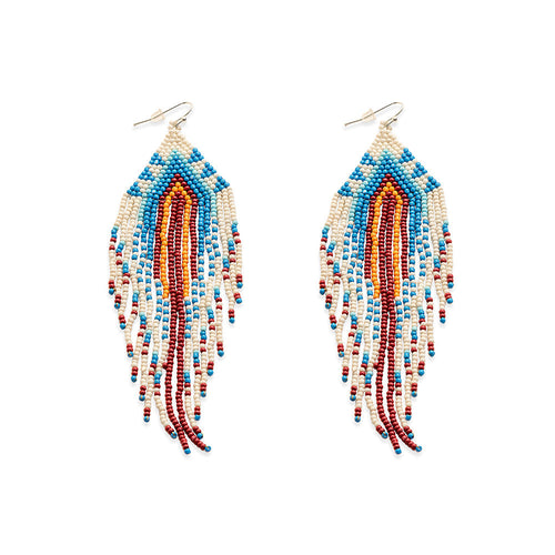 Strands of History Beaded Earrings
