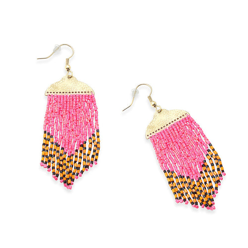 Desert Cascade Beaded Earrings