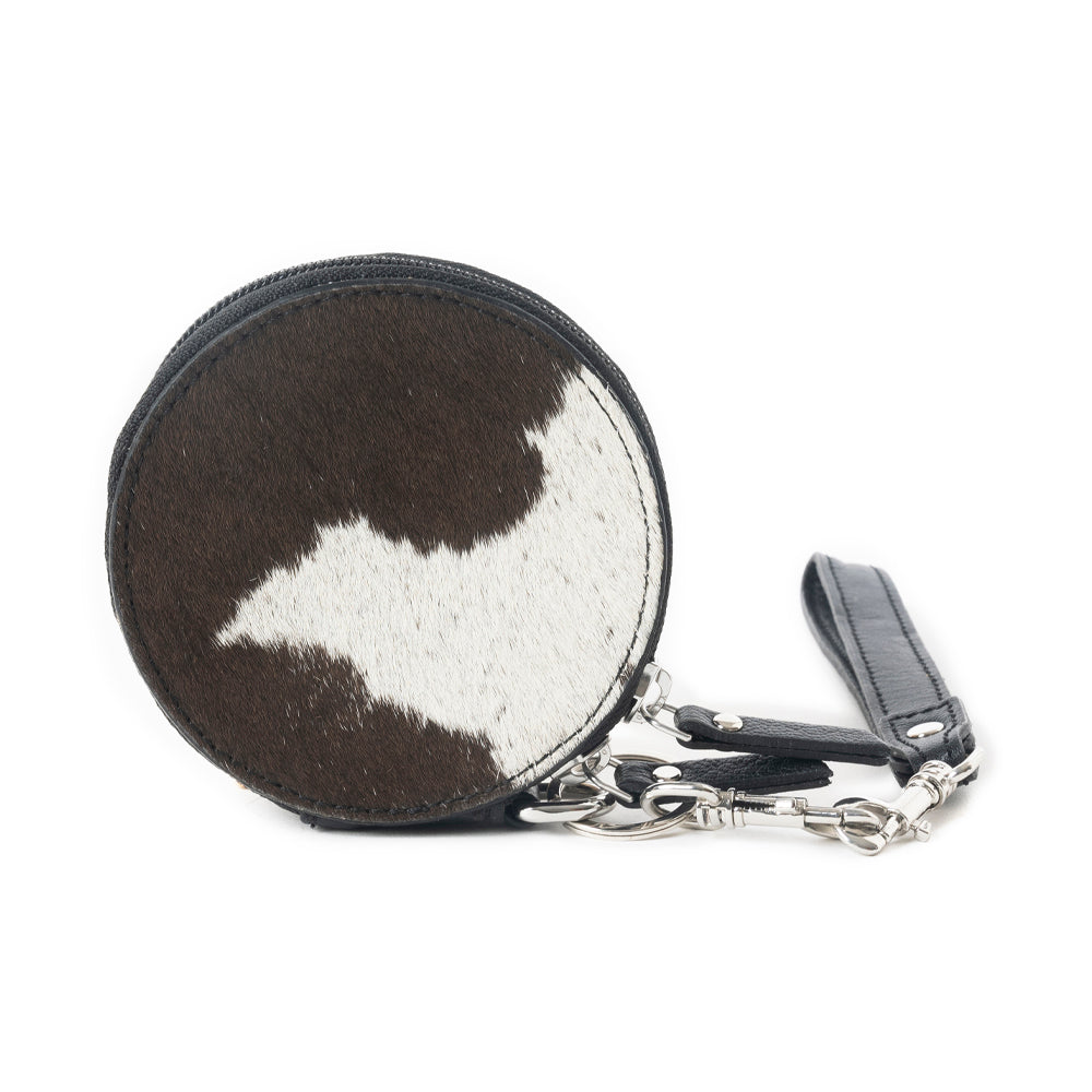 Mesa Halo Hairon Coin Pouch in Black & White
