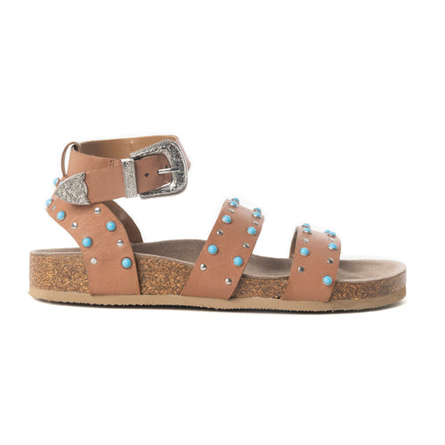 Saddle Ridge Trail Leather Sandals in Light Brown