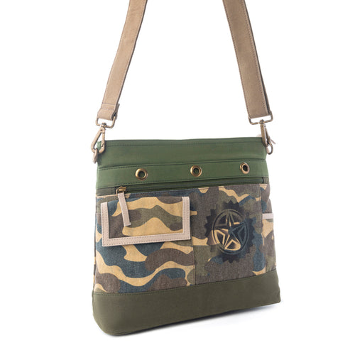 Ranger���s Day Crossbody Bag in Army Camo Green