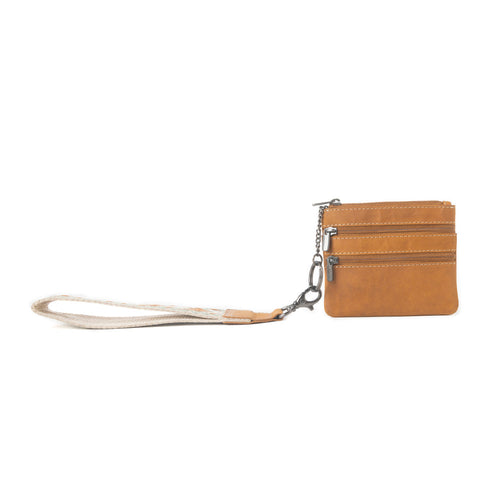 Canyon Breeze Leather Credit Card Holder in Canyon Clay