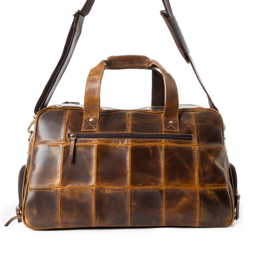 Rawhide Range Leather traveler Bag in Rodeo Tan